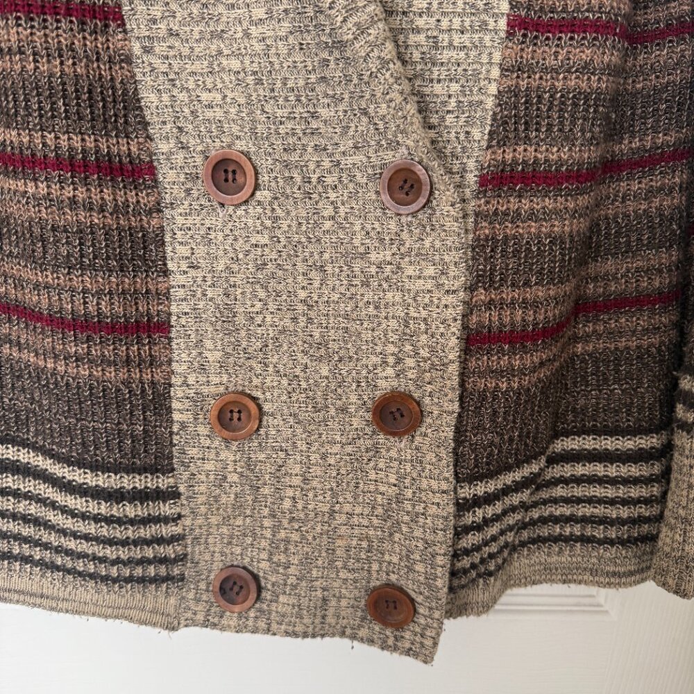 O'NEILL Double Breasted Shawl Collar Cardigan Sweater - Picture 2 of 4